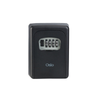 Οsio OSB-3680-BL Μαύρη κλειδοθήκη από αλουμίνιο με συνδυασμό 4 ψηφίων – 9 x 4 x 12cm