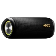 QCY SP7 Black -  Portable Bluetooth Speaker w Stereo Sound 40W, Mic for Calls, RGB Light Show