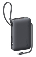 USAMS power bank CD228 με 2x καλώδια 2x θύρες εξόδου 10000mAh 20W γκρι