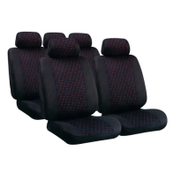 ΚΑΛΥΜΜΑΤΑ GLAMUR ΣΕΤ - ΜΑΥΡΟ/ΚΟΚΚΙΝΟ