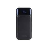 Philips DLP1922CB/GRS Μαύρο Power bank fast charger, 2USB-C, USB-A, καλώδια USB-C, USB-A & lightning