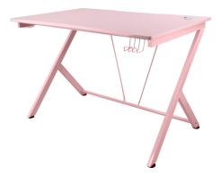 Deltaco Gaming PT85 Γραφείο 116x75x75cm Ροζ GAM-055-P