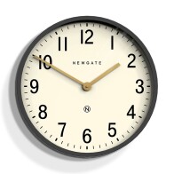 Newgate Αναλογικό Ρολόι Τοίχου Mr Edwards Αθόρυβο Quartz 45cm Μεταλλικό Γκρι