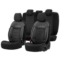 Otom Comfortline Design Καλύμματα Αυτοκινήτου Σετ 11 Τεμάχια Μαύρα