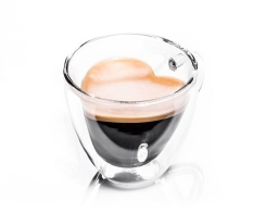 Gadget Master Γυάλινο Ποτήρι Διπλού Τοιχώματος Καρδιά 260ml