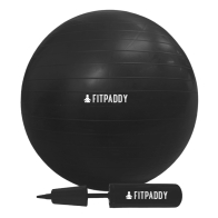 FITPADDY Μπάλα Pilates 65cm PVC 900gr και Τρόμπα Χειρός Μαύρη GBALL65