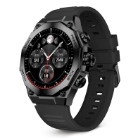 KSIX Smartwatch 1.43" AMOLED IP67 Titanium BXSW21N Μαύρο