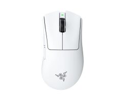 Razer DEATHADDER V4 PRO WHITE - 57g Wireless Gaming Mouse - Ergonomic - 120 Hours Battery - 45K DPI