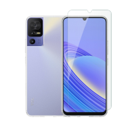 Vivid Set TPU Case + Tempered Glass TCL 40 SE Transparent
