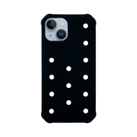 Vivid Silicone Pins Case Apple iPhone 15 Black