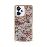 Vivid Mermaid Scale Silicone Case Redmi 13C Rose Gold