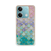 Vivid Mermaid Scale Silicone Case Redmi Note 13 4G Colorful