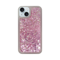 Vivid Liquid Glitter Case Apple iPhone 15 Pink