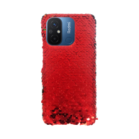 Vivid Sequin Case Xiaomi Redmi 12C Red