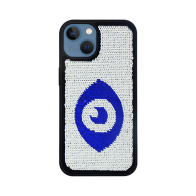 Vivid Sequin Case Apple iPhone 13 Silver/Blue