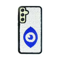 Vivid Sequin Case Samsung Galaxy A54 5G Silver/Blue