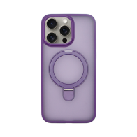 Vivid Magsafe Ring Stand PC Case Apple iPhone 15 Pro Max Purple