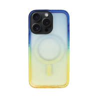 Vivid Magsafe Silicone Case Apple iPhone 15 Pro Blue/Orange