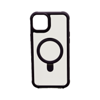 Vivid Magsafe Ring Stand Case Apple iPhone 15 Plus Transparent/Purple