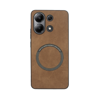 Vivid Magsafe Wooden Pattern Case Redmi Note 13 5G Brown