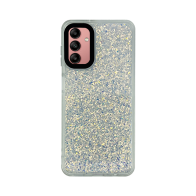Vivid Glitter Shine Case Samsung Galaxy A04s Silver