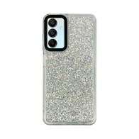 Vivid Glitter Shine Case Samsung Galaxy A15 4G/5G Silver