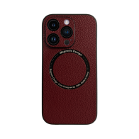 Vivid Magsafe Leather Case Apple iPhone 13 Pro Max Purple