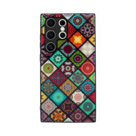 Vivid Ethnic Style Case Samsung Galaxy S24 Ultra Red