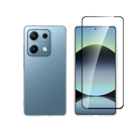 Vivid Set Gelly Case + Full Face Tempered Glass Redmi Note 14s Black