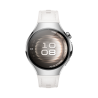 Huawei 55020EWD Watch 5 Stainless Steel 42mm Αδιάβροχο με eSIM και Παλμογράφο Λευκό