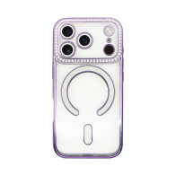 Vivid MagSafe Strass Case Apple iPhone 17 Pro Purple