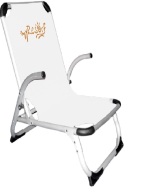 MyResort Καρέκλα Παραλίας Αλουμινίου Ψηλή Πλάτη