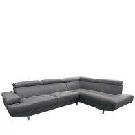 ARTELIBRE Καναπές Γωνιακός MASAL Γκρι Ύφασμα 280x185x85cm