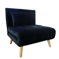 ARTELIBRE Πολυθρόνα ALFHARD Μαύρο Ύφασμα 77x80x79cm