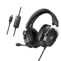 QCY Heroad VT200 Pro 7.1 Black USB PlayStation & PC Gaming Headset 53mm Metal Headband PS4/PS5/PC