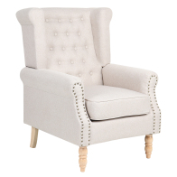 ARTELIBRE Πολυθρόνα OTTAVIA Μπεζ Ύφασμα 77x80x106cm