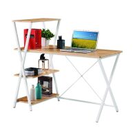 ArteLibre Γραφείο Υπολογιστή Garrulus 120x65x110cm Φυσικό Λευκό