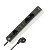 Πολύπριζο 3 θέσεων με Χρονοδιακόπτη και θύρες USB-A και USB-C 1153230026 BRENNENSTUHL Ecolor