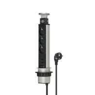 BRENNE  ΠΟΛΥΠΡΙΖΟ TOWER ΕΠΙΤΡΑΠΕΖΙΟ ΠΤΥΣΣΟΜΕΝΟ 1396200013 3 ΘΕΣΕΩΝ ΚΑΙ 2 USB-A