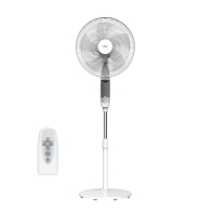 Osio OSF-9010 Λευκός ανεμιστήρας δαπέδου 16”, 3 ταχυτήτων με οθόνη και τηλεχειριστήριο-50W