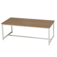 Urban Living Ξύλινος Πάγκος με Λευκή Μεταλλική Βάση 120x35x46 cm 151248