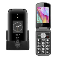 NSP 2700DS (8324000) Kινητό Flip 2G με πλήκτρα, 2SIM, BT, USB, micro-SD, 2.8”, SOS, βάση φόρτισης
