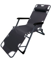 Campus πολυθρόνα ξαπλώστρα μεταλλική με επένδυση