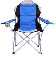 myResort πολυθρόνα πτυσσόμενη μπλε μπράτσα και θήκη ποτηριου polyester