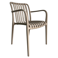 ARTELIBRE Πολυθρόνα Κήπου TAHITI Μπεζ PP 58x56x81cm