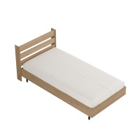 ARTELIBRE Κρεβάτι SUFFOLK Φυσικό Μοριοσανίδα/Μέταλλο 108.5x205.6x86cm