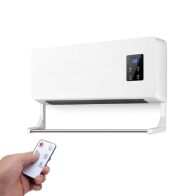 Clever Αερόθερμο Επιτοίχιο 1800W με τηλεχειριστήριο και χρονοδιακόπτη L-2008 Λευκό