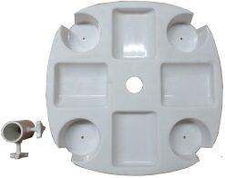 Velco Τραπέζι Πλαστικό Ιστού Ομπρέλας για Ιστό