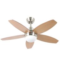 Telco Ανεμιστήρας Οροφής 110εκ DC με Τηλεχειριστήριο και 5 Φτερά Οξιά