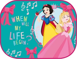 ΗΛΙΟΠΡΟΣΤΑΣΙΕΣ ΠΛΑΙΝΕΣ PRINCESS ΜΕ ΒΕΝΤΟΥΖΑ 44x35cm AMIO - 2 Τεμ.